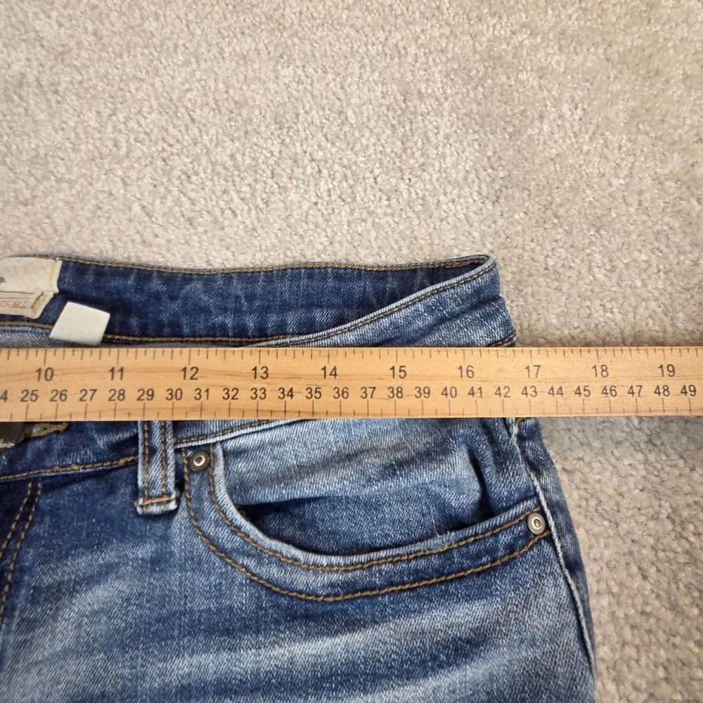 BKE Stella Bootcut Jeans Womens 30R (34x30) Medium Wash‎ Whiskered Denim
